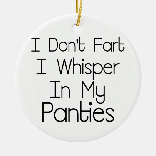 Ornement En Céramique Je ne pète pas (Devant)