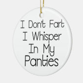 Ornement En Céramique Je ne pète pas (Gauche)