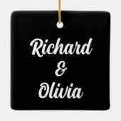 Ornement En Céramique Je suis à vous Aucun remboursement Valentines Day (Dos)