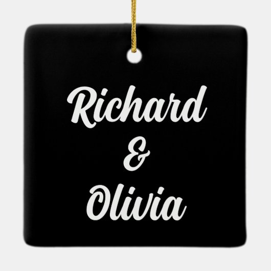 Ornement En Céramique Je suis à vous Aucun remboursement Valentines Day (Dos)