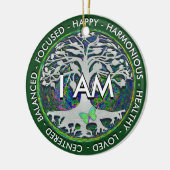 Ornement En Céramique JE SUIS message inspiré (Gauche)