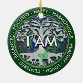 Ornement En Céramique JE SUIS message inspiré (Dos)