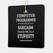 Ornement En Céramique Je Suis Un Programmeur Informatique (Gauche)