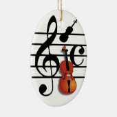 Ornement En Céramique Je Suis Violon #2_ (Droite)