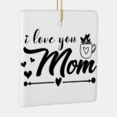 Ornement En Céramique Je t'aime maman (Droite)