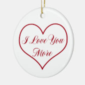 Ornement En Céramique Je t'aime plus (Gauche)