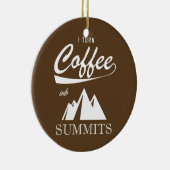 Ornement En Céramique Je Transforme Le Café En Sommets (Droite)