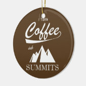 Ornement En Céramique Je Transforme Le Café En Sommets (Gauche)