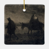 Ornement En Céramique Jean-François Millet - Le Vol En Egypte (Dos)