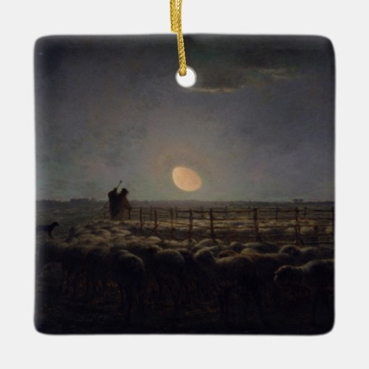Ornement En Céramique Jean-Francois Millet - Plié, Lune 1860 (Devant)