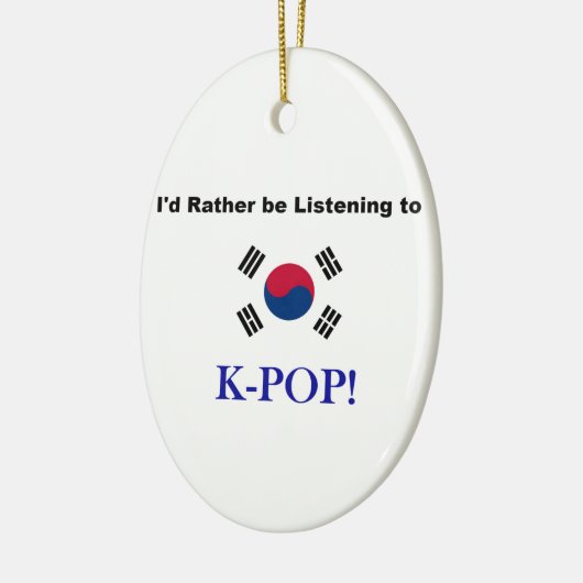 Ornement En Céramique J'écouterais plutôt KPOP ! (Gauche)