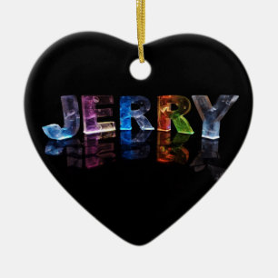 Ornement En Céramique Jerry nommé dans 3D s'allume (la photographie)