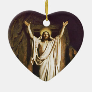Ornement En Céramique Jésus avec Marie après la résurrection