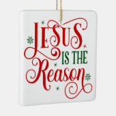 Ornement En Céramique Jésus est la raison (Droite)