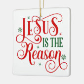 Ornement En Céramique Jésus est la raison (Gauche)