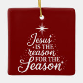 Ornement En Céramique Jésus est la raison de cette saison chrétienne (Devant)