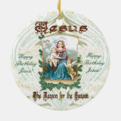 Ornement En Céramique Jésus est la raison de la saison (Dos)