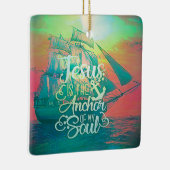 Ornement En Céramique Jésus est l'Ancre (Droite)