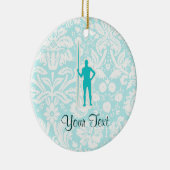 Ornement En Céramique Jet de javelot turquoise (Droite)