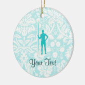 Ornement En Céramique Jet de javelot turquoise (Gauche)