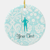 Ornement En Céramique Jet de javelot turquoise (Dos)