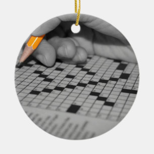 Ornement En Céramique Jeu de mots croisé
