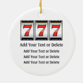 Ornement En Céramique Jeu - Vegas (Dos)