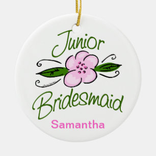 Ornement En Céramique Jeune Bridesmaid