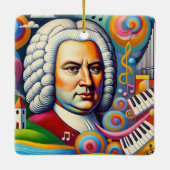 Ornement En Céramique Johann Sebastian Bach Portrait (Dos)
