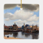 Ornement En Céramique Johannes Vermeer - Vue de Delft (Dos)