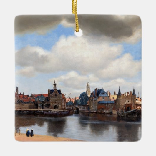 Ornement En Céramique Johannes Vermeer - Vue de Delft (Devant)