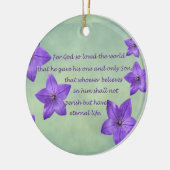 Ornement En Céramique John 3:16 (Gauche)
