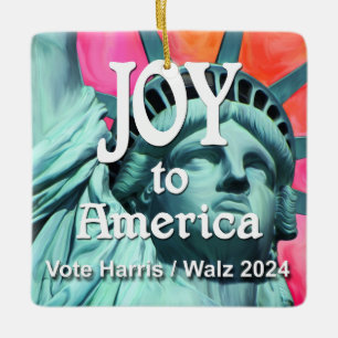 Ornement En Céramique Joie à l'Amérique Harris Walz