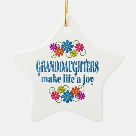 Ornement En Céramique Joie de petite-fille (Devant)