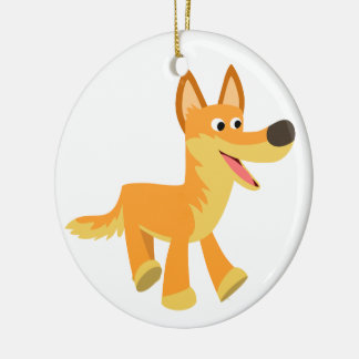 Ornement En Céramique Joli Dingo Caricature
