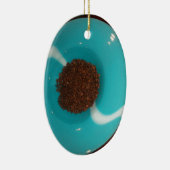 Ornement En Céramique Joli et beau Cyan Café Brown (Droite)