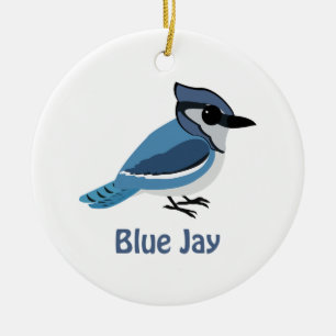 Ornement En Céramique Joli Jay bleu