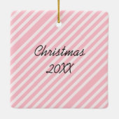 Ornement En Céramique Joli papillon rose fille de Noël (Dos)