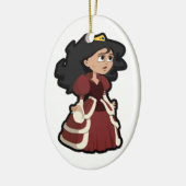 ORNEMENT EN CÉRAMIQUE JOLIE PRINCESSE (Gauche)