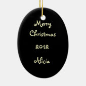 Ornement En Céramique Jolie Rose blanche (Dos)