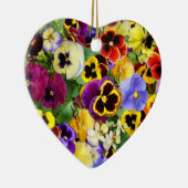 Ornement En Céramique Jolies Pansies (Droite)