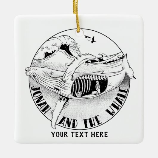 Ornement En Céramique Jonah et la baleine (Devant)