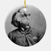 Ornement En Céramique Joseph "John" Merrick The Elephant Man from 1889 (Dos)