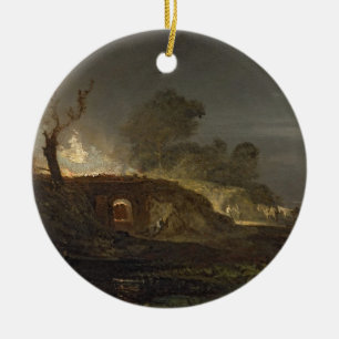 Ornement En Céramique Joseph Mallord William Turner   un four à chaux a