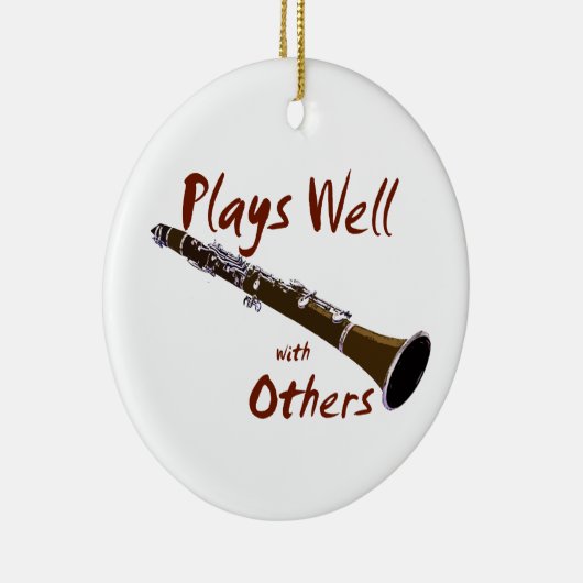 Ornement En Céramique Joue bien avec d'autres Clarinet (Droite)