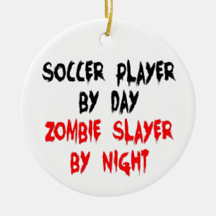 Ornement En Céramique Joueur de football Zombie Slayer