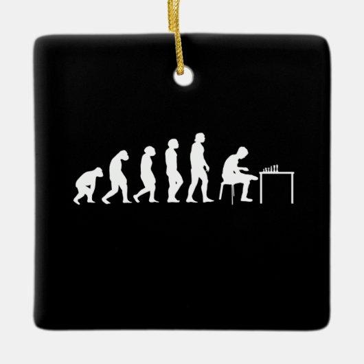 Ornement En Céramique Joueur d'échecs (Devant)