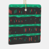 Ornement En Céramique Jour commerçant stock marché investisseur carte ch (Droite)