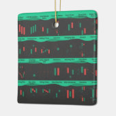 Ornement En Céramique Jour commerçant stock marché investisseur carte ch (Gauche)