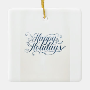 Ornement En Céramique Joyeuses Fêtes Joyeux Noël Famille Nouvel An